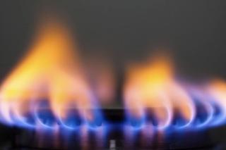 Natural gas flame