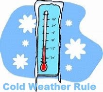 Cold weather Rule Graphic